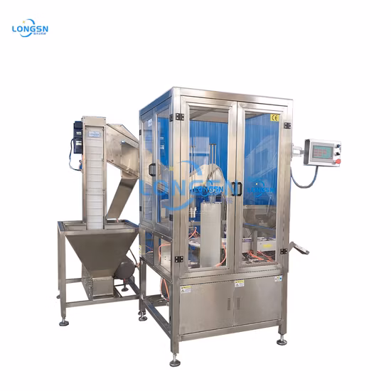 Automatic Plastic Medical Child Proof Cap Liner Wad Inserting Assembling Compression Machine