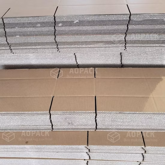 Aopack Fully Automatic Box Maker Corrugated Cardboard Carton Box Making Machine